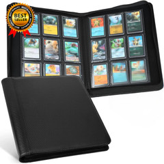 Toploader Binder, Holds 288 Toploaders, 9 Pocket Top Loader Binders with Sleeves