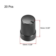 20Pcs 6mm Shaft Hole Knob for Speaker Effect Pedal Amplifier Potentiometer Knob