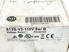 New Allen Bradley 813S-V3-110V Voltage Relay 3PH 110-115V 8VA Ser.B