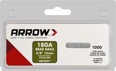 Arrow BN1810CS 18-Gauge Steel Brad Nails for Molding, 5/8 inch – Steel,