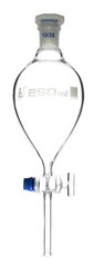 Eisco 250ml Pear Shaped Separatory Funnel, Glass Stopcock – Borosilicate Glass