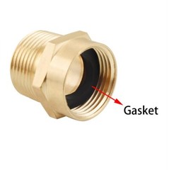 3/4″ G BSP Female to NPT Male Brass Pipe Fitting Adapter 2 Pack
