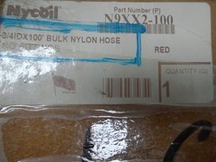 Nycoil N9XX2-100 Nylon Red Pneumatic Hose 3/4in 100ft 160psi