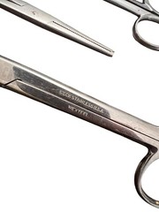 WoW~ lot 3 Surgical Scissors WECK #162 Silco Clamp Dittmer Medical grade
