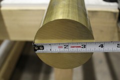 3-1/2″ C360 BRASS ROUND ROD 1/2″ long Solid H02 Lathe Bar Stock