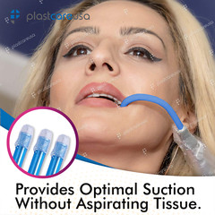 2000 (20 Bags) Blue Clear Dental Saliva Ejectors Ejector Disposable Suction Tips