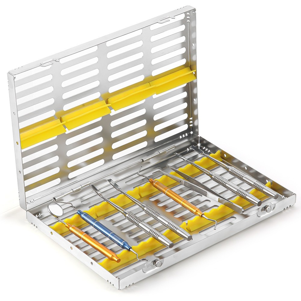 Dental Sterilization Rack Surgical Autoclavable Sterilization Box File Burs