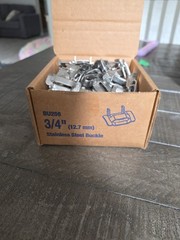 100x Stainless Steel 3/4 Buckle For Band It Strapping Bu256 Ear-Lok Strap Clamp