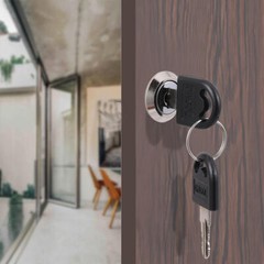 2 Pack 30mm Cylinder Cam Locks with Keys Secure Camper Cabinet Cam Lock Set