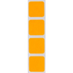 Square Stickers | 1″ Inch Wide | 500 Pack | Pick One Color