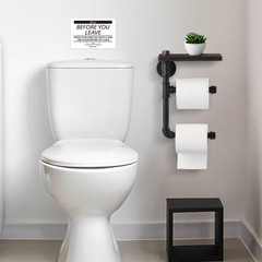 Help Keep Toilet Sink Clean, Clean Up Before You Leave Bathroom Rules Sign St…