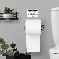Help Keep Toilet Sink Clean, Clean Up Before You Leave Bathroom Rules Sign St…