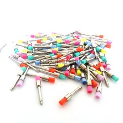 200 Pcs Dental White & Colorful Nylon Latch Flat Polishing Polisher Prophy Brush