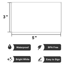 3″ x 5″ Direct Thermal Labels, 1000 PCS Thermal Printer Shipping Labels for S…