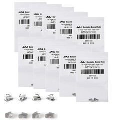 40pc Ortho 1st Molar Bondable Buccal Tubes Roth 022 Single Non-Conv Mesh Base