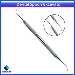 Set of 3 Dental Spoon Excavator Double Ended Surgical Surgery Instruments