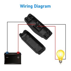 For High Power Lamp Appliance Waterproof Inline Switch ON OFF AC DC 12-250V