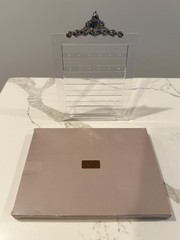 Vintage Avon Acrylic Earring Holder “Pretty as a picture” Jewelry Display [A79]