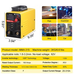 110V 300AMP Mini IGBT ARC Welding Machine Inverter DC MMA Electric Welder Stick