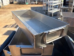 Set of 4 Hubert 15×5.5 Rectangle 18/8 Stainless Steel Food Pan Trays w/Handles