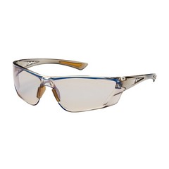 Bouton Recon Safety Glasses Brown Temple Indoor/Outdoor Blue Anti-Fog Lens
