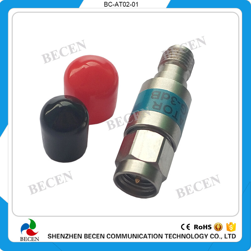2W SMA-JK Coaxial Attenuator DC-6GHz 50ohm 1dB 3db 5db 6db 10db 15db 20db 30db