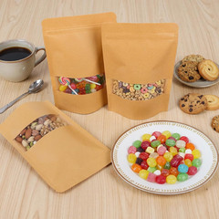 120Pcs 5.9X8.6 Inches Kraft Paper Resealable Bags for Small Business, Kraft Bags