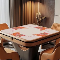 Preppy Pink and Orange Tiger Mahjong Mat for Table 31.5 X 31.5 in, Mahjong Gi…