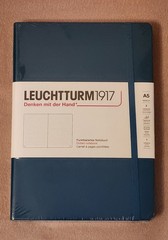 Leuchtturm 1917 Hardcover Dot Grid Notebook in Pacific Green – A5 – NEW SEALED