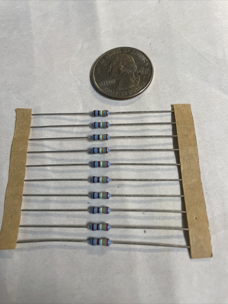 Lot 10 Fixed Linear Film 2.47k Ohm Axial Resistors @CPU62
