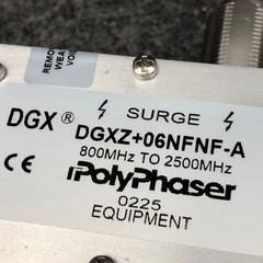 POLYPHASER Type N F/F Coaxial RF Surge Protector, 800MHz – 2.5GHz DGXZ+06NFNF-A