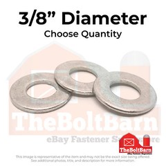 3/8″ 316 Stainless Steel Flat Washers (Pick Quantity)