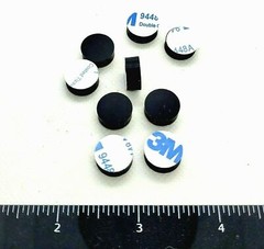 3/16″ Thick Round Stick on Rubber Feet 1/2″ Dia Bumpers 3M Adhesive Backing