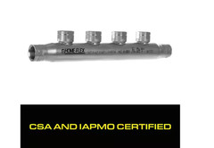 HOME-FLEX 1/2 In. X 1/2 In. X (4) 1/2 Inch CSST FIPT Stainless Steel Manifold