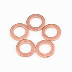 150pcs Copper Sealing Washers – 8 Sizes Kit