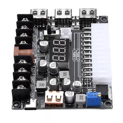 20/24Pins ATX Power Supply Breakout Board Adjustable Voltage Module / Case HOT