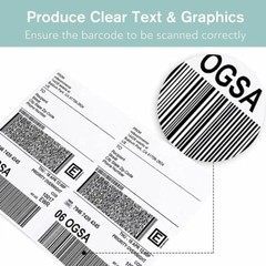 200-8000 Shipping Labels 8.5″ x 5.5″ Half Sheets Blank Self Adhesive 2 Per Sheet