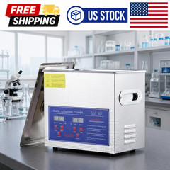 3.2L Digital Ultrasonic Cleaner with Heater，40kHz & 120W Cleaning System Timer