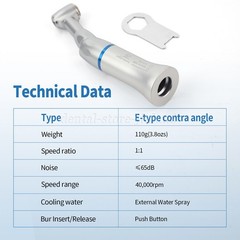 NSK Style Dental Push Button Slow Low Speed Contra Angle Handpiece CA 2.35mm