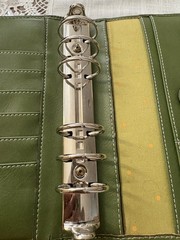 Franklin covey Compact Vintage Charlotte Full Grain Leather Olive/Green Color