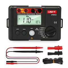 UT501A Digital Megohmmeter 125V-1000V Insulation Tester, 2000 Counts Auto Rangin
