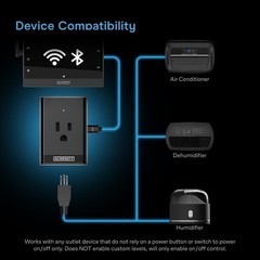 UIS Control Plug, Socket Adapter to Connect Smart Controllers to Outlet Devices