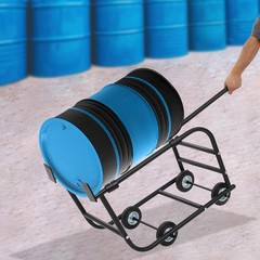 TFCFL 55 Gallon Drum Cradle, Movable Drum Cradle Drum Stand 600-pound Capacity,