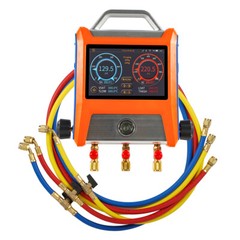 Elitech EMG-20V HVAC Digital Manifold Gauge w/ Vaccum Sensor App Connect w/Hoses