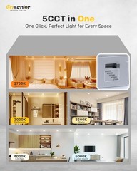 Ensenior 16 Pack 4 Inch, 6000k/5000k/4000k/3500k/3000k/2700k – 6cct white