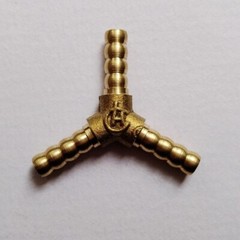 3/16″ HOSE BARB Brass Pipe 3 WAY Y Fitting Thread Gas Fuel Water Air B136