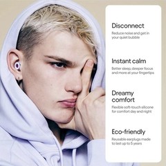 Loop Quiet 2 Ear Plugs – Ultra-Comfy Reusable Noise-Reducing Earplugs, Violet