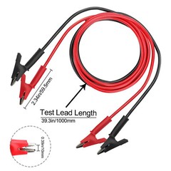 Alligator Clips Electrical Multimeter Test Leads 1500V/15A Jumper Wires Set LOT