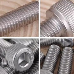 M1.4-M5 Allen Cap Screws Bolts 304 Stainless Steel Socket Screw Hex Head DIN 912