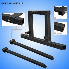 3 Point Hitch Pallet Forks Attachments Cat 1 Tractor Carryall Adjustable Forks